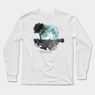 Earth Music - Moon Gazing Rabbit Long Sleeve T-Shirt